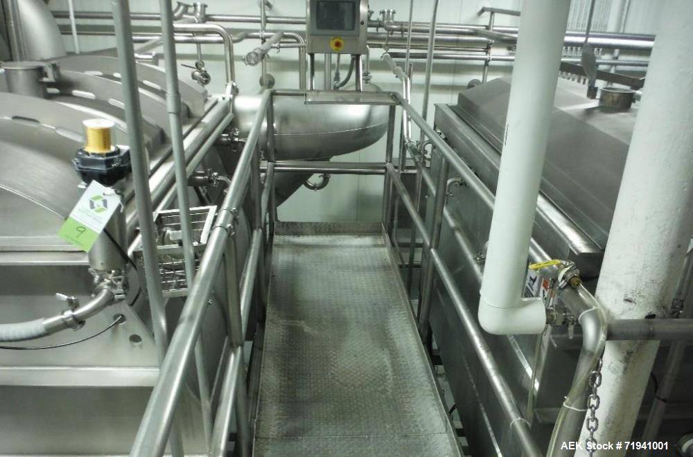 Used Complete Flexline Frozen Meal Kitchen and Assembly Production Line. Accuracy: Precision meal component placement within a tray. Variety: 11 depositing stations for meal components, sauce, glaze ...