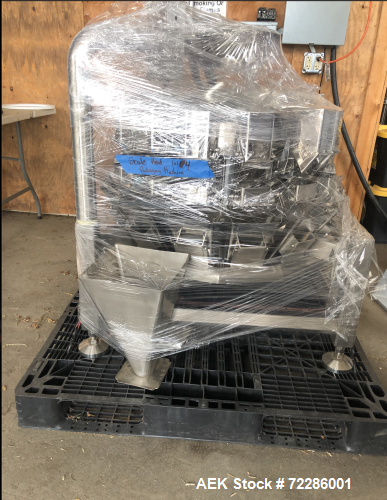 Used Paxiom Weighpack Cannabis Flower Bottle Packaging Line