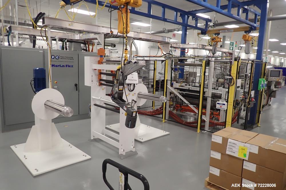 Used Paper Converting Machine Company/Barry-Wehmiller Wet Wipes Complete System