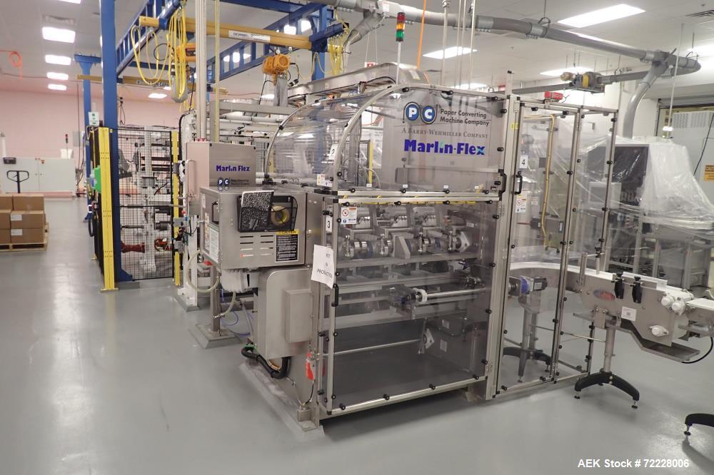 Used Paper Converting Machine Company/Barry-Wehmiller Wet Wipes Complete System