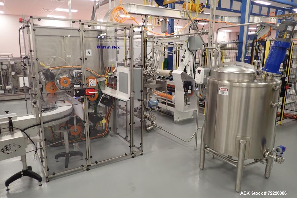 Used Paper Converting Machine Company/Barry-Wehmiller Wet Wipes Complete System