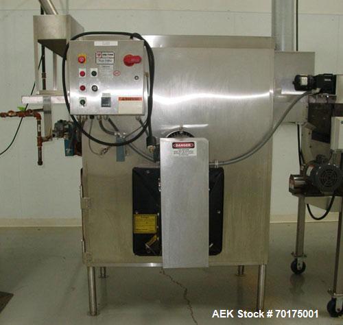 Used Cretors and Matrix Complete All Stainless Steel Popcorn Line from popper to bagger. Complete with Cretors feeder/elevator, model FT650E-X-K5-X; vertical feeder with dump hopper, Cretors popper m...