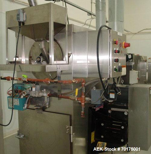 Used Cretors and Matrix Complete All Stainless Steel Popcorn Line from popper to bagger. Complete with Cretors feeder/elevator, model FT650E-X-K5-X; vertical feeder with dump hopper, Cretors popper m...