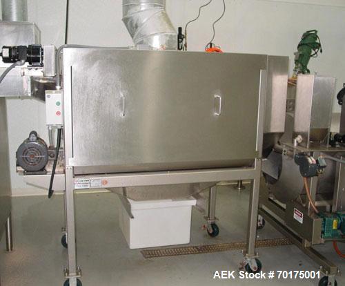 Used Cretors and Matrix Complete All Stainless Steel Popcorn Line from popper to bagger. Complete with Cretors feeder/elevator, model FT650E-X-K5-X; vertical feeder with dump hopper, Cretors popper m...