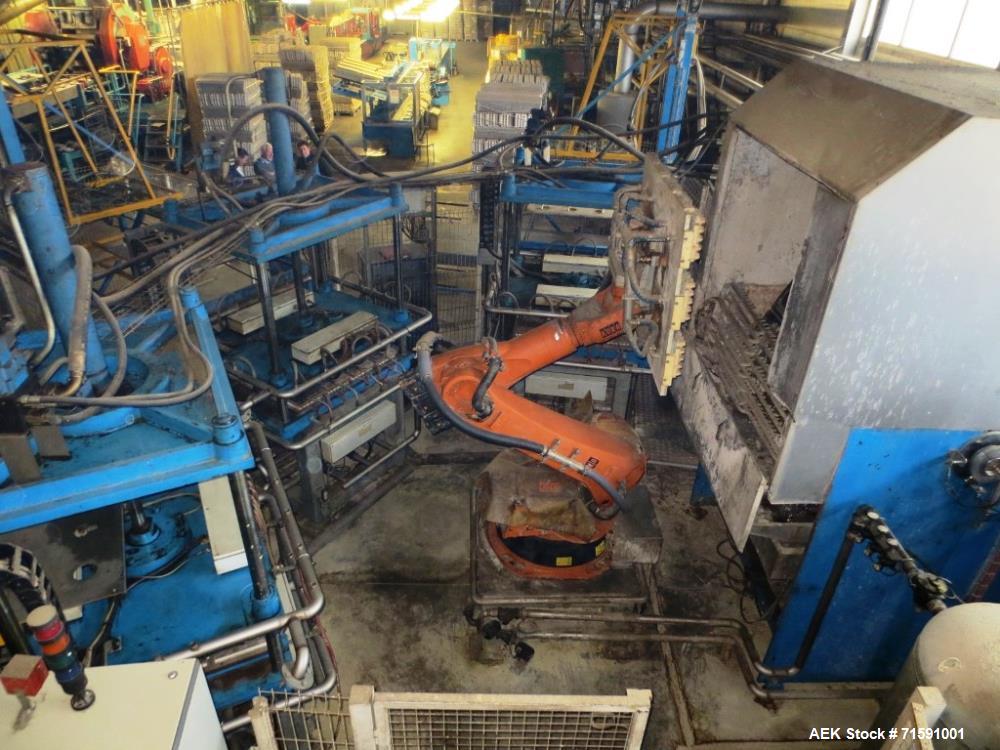 Used Ecofeutre Model DBB2 Automatic Robotic Pulp Molding Machine