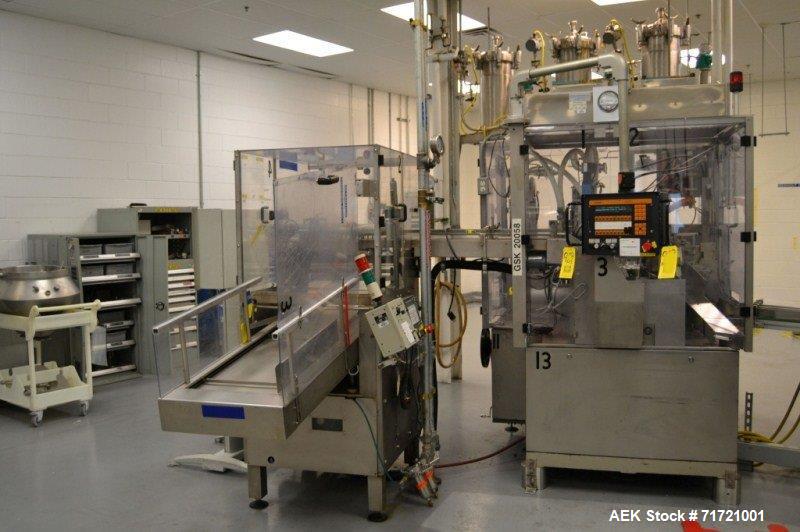 Used- IWKA 180 Tube Per Minute Tube Filling Line.