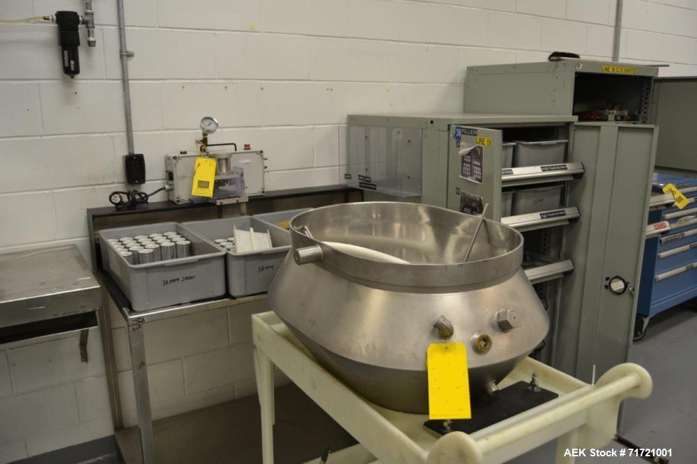 Used IWKA 180 Tube Per Minute Tube Filling Line.