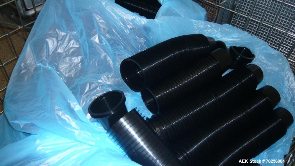 Used Mondini Line for Packaging Dough. (1) Unfeeder for cups. (2) 2 Mondini dosers. (3) Mondini sealer. Stainless steel.