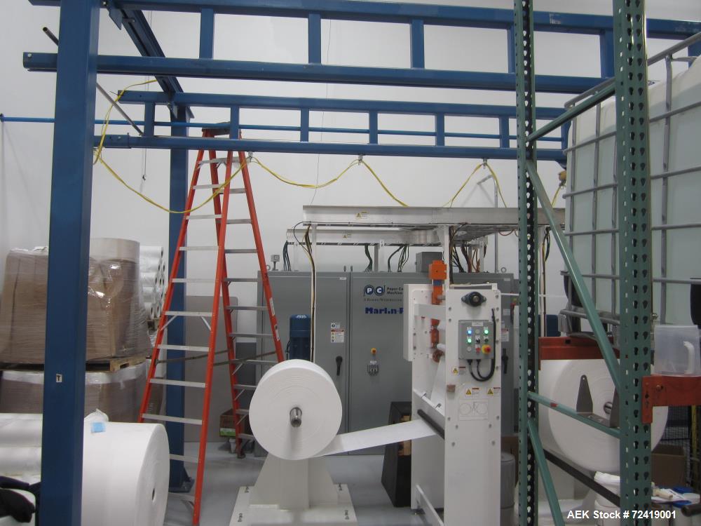 Used- Paper Converting Machine Company Alcohol Wet Wipes Converting and Wrapping