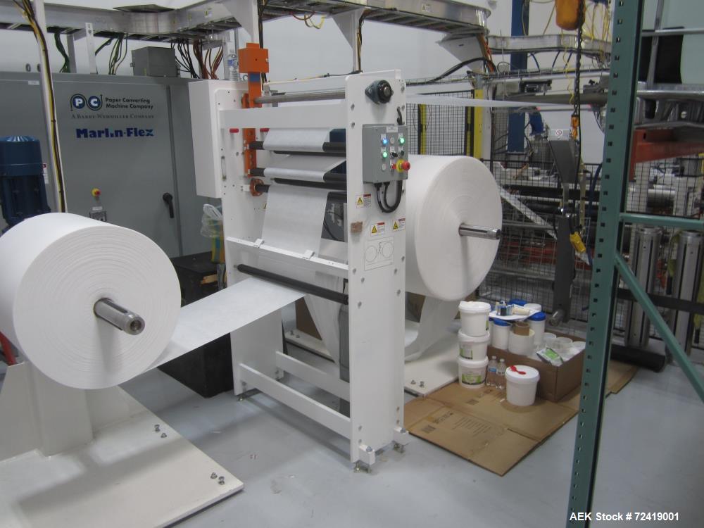 Used- Paper Converting Machine Company Alcohol Wet Wipes Converting and Wrapping