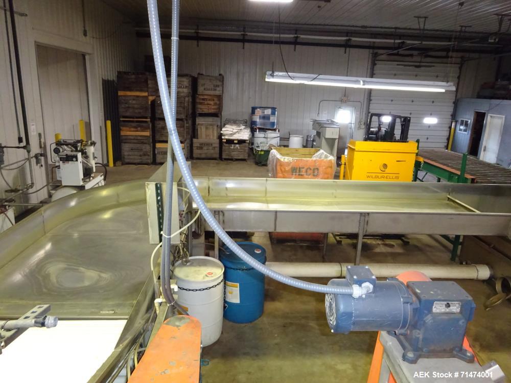 Used Durand-Wayland Fruit Sizing, Polishing and Bag Packaging Line