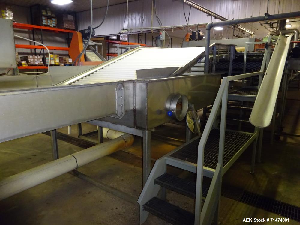 Used Durand-Wayland Fruit Sizing, Polishing and Bag Packaging Line