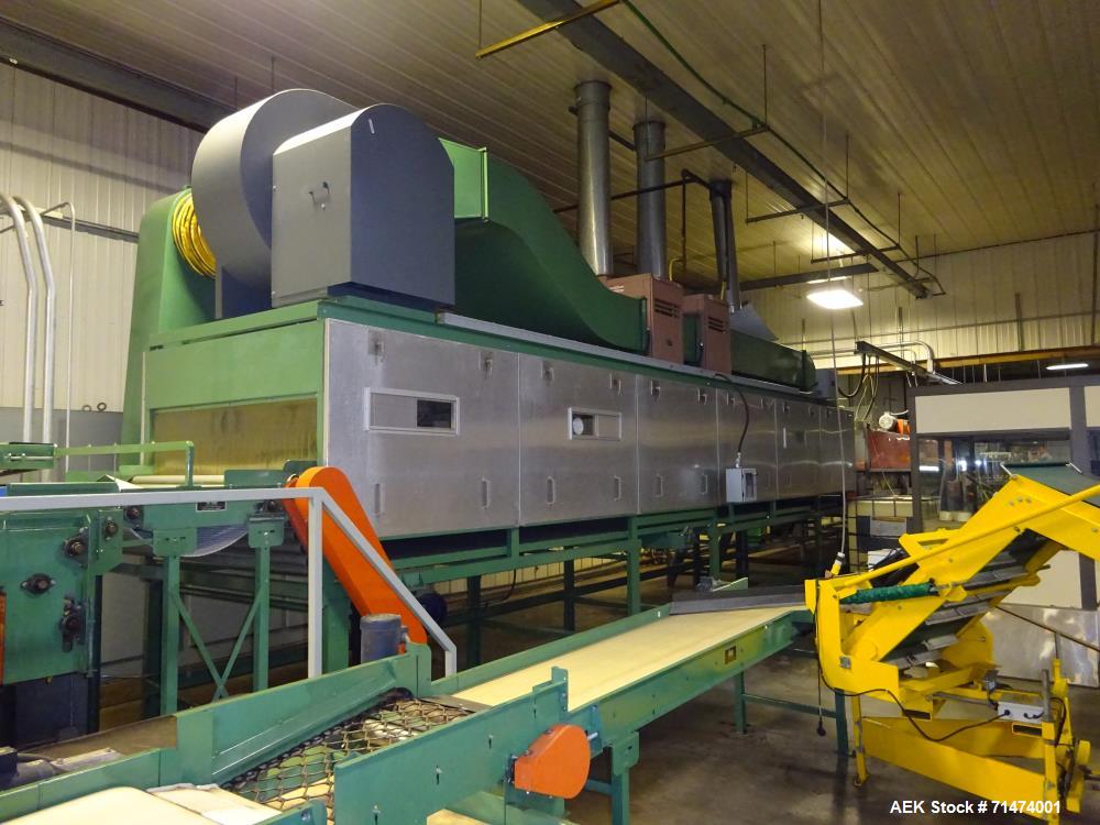 Used Durand-Wayland Fruit Sizing, Polishing and Bag Packaging Line