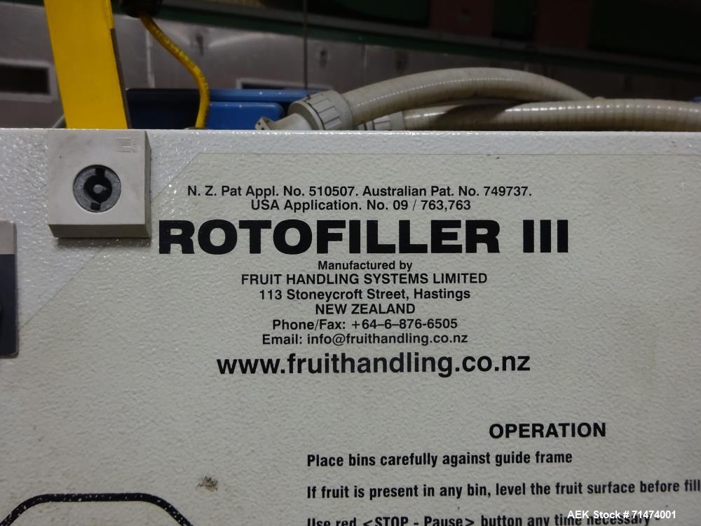 Used Durand-Wayland Fruit Sizing, Polishing and Bag Packaging Line