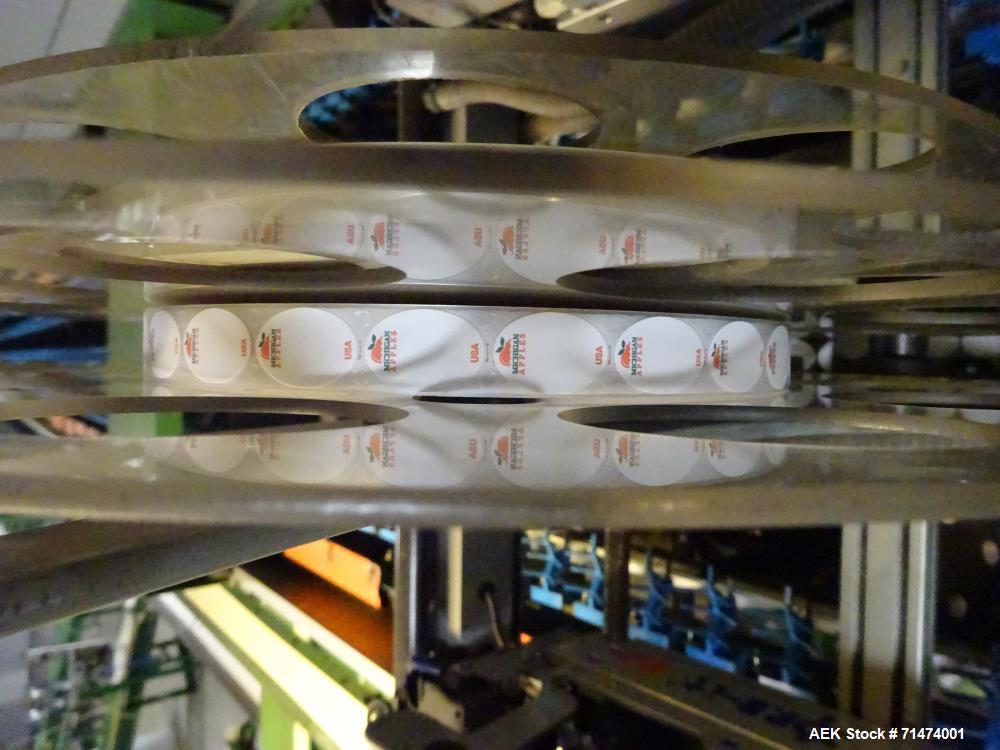 Used Durand-Wayland Fruit Sizing, Polishing and Bag Packaging Line