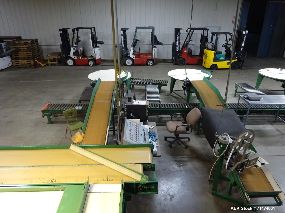 Used Durand-Wayland Fruit Sizing, Polishing and Bag Packaging Line