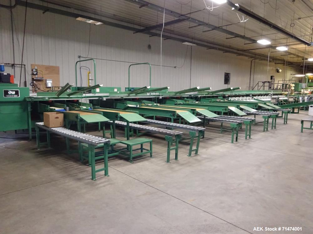 Used Durand-Wayland Fruit Sizing, Polishing and Bag Packaging Line