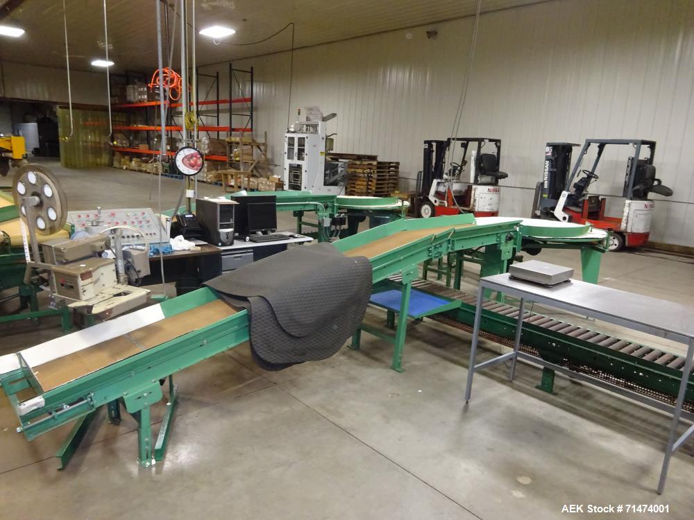 Used Durand-Wayland Fruit Sizing, Polishing and Bag Packaging Line