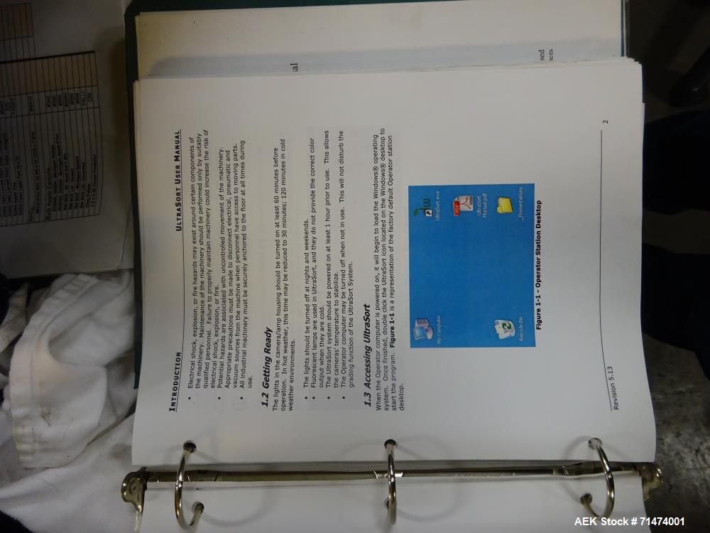 Used Durand-Wayland Fruit Sizing, Polishing and Bag Packaging Line
