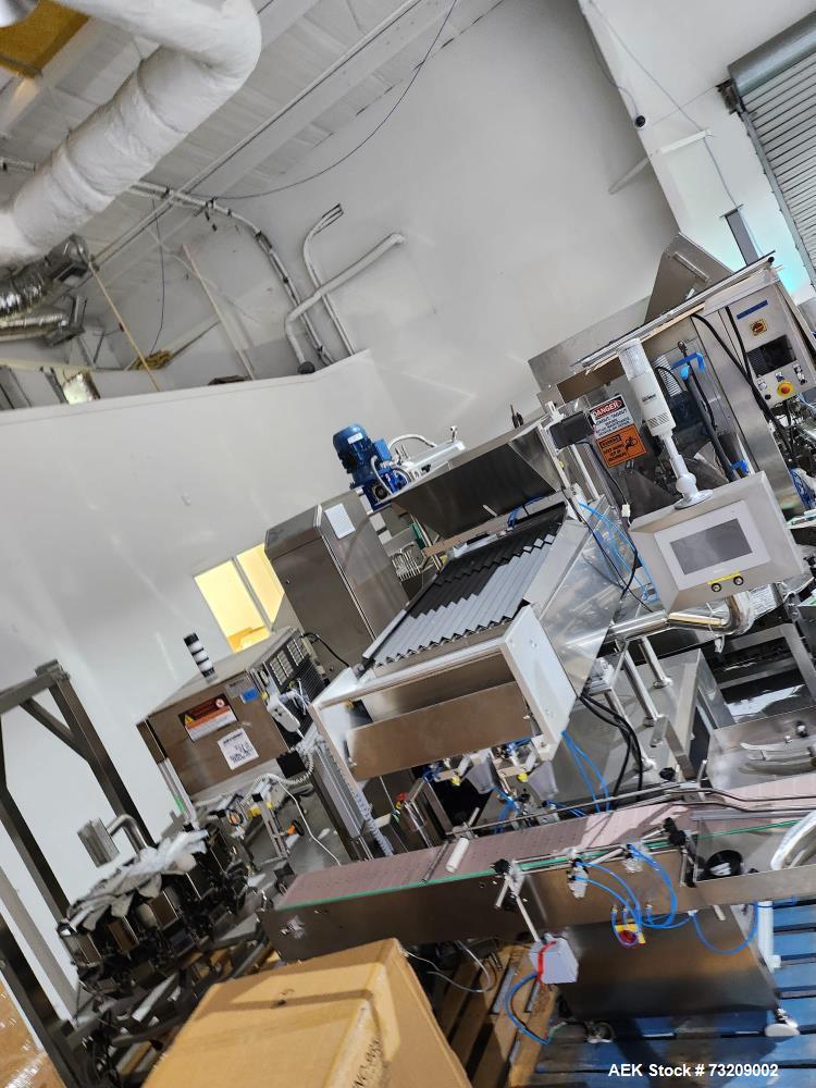 Used WeighPack Jar/Bottle Filling Line – 14-Head Scale, Capper, Labeler & Sealer