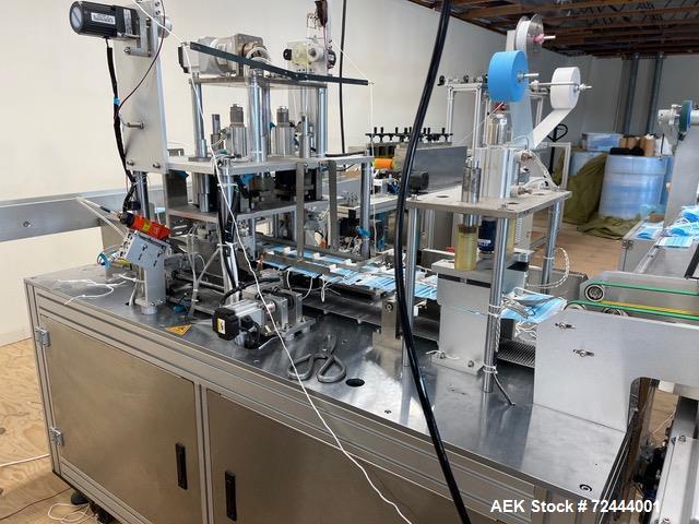 Used PPE Face Mask Converting & Wrapping Line – Ultrasonic Welding & Flow Wrappers