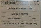 Used Coffee Roasting System: ) Petroncini TTA 60 Roaster(60KG per batch with output of 3 to 4 batches per hour) with ELP 60 pneumatic loaders, Petroncini Main 300 coffee grinder, Petroncini BFT 60 af...