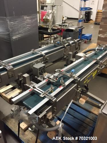 Used Bosch Blister Machine, Model TLT 1400 S. Unit can produce speeds up to 300 blisters per minute. Blister width from 30 to 90 mm. Blister length from 60 to 145 mm. Maximum depth of draw: 12 mm. Cu...