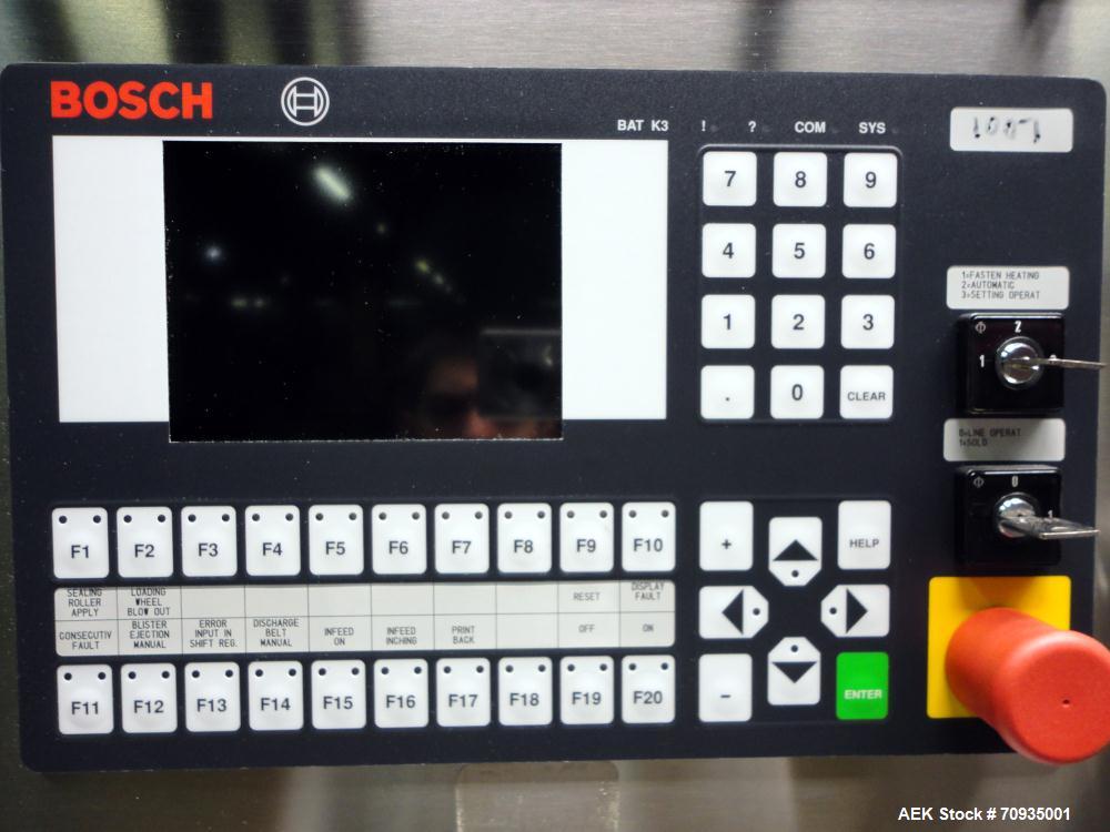 Used Bosch Pharmaceutical Blister Pack and Cartoner Solid Dose Packaging System
