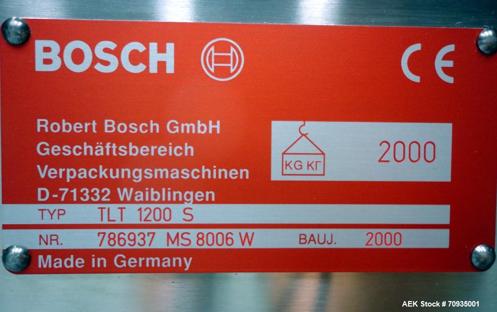 Used Bosch Pharmaceutical Blister Pack and Cartoner Solid Dose Packaging System
