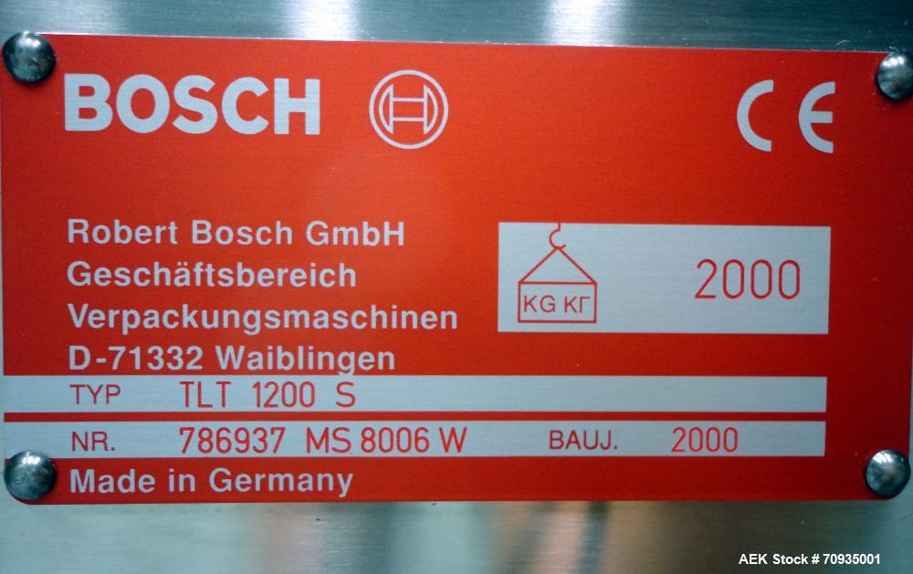 Used- Bosch Pharmaceutical Blister Pack and Cartoner Solid Dose Packaging System