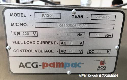 Used ACG-Pampac Blister Pack Line