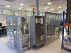 Used IMA TR-135 blister packaging line consisting of the following: IMA model TR-135 blister packaging machine. Has blister size range (Width) 30mm-88mm x (Length) 60mm-135mm x (Depth) 3mm-12mm. Spee...