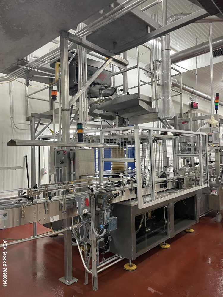 Used All-Fill 24 Station Dual Head Rotary Auger/Powder Filling Line for Bottles or Cannisters! Consists of Sentry double high depalletizer with slip sheet removal, single filer, Sentry lowerator with...