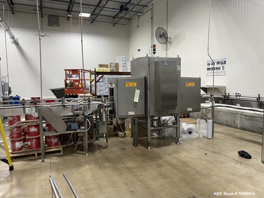 Used All-Fill 24 Station Dual Head Rotary Auger/Powder Filling Line for Bottles or Cannisters! Consists of Sentry double high depalletizer with slip sheet removal, single filer, Sentry lowerator with...