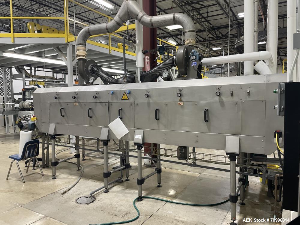 Used All-Fill 24 Station Dual Head Rotary Auger/Powder Filling Line for Bottles or Cannisters! Consists of Sentry double high depalletizer with slip sheet removal, single filer, Sentry lowerator with...