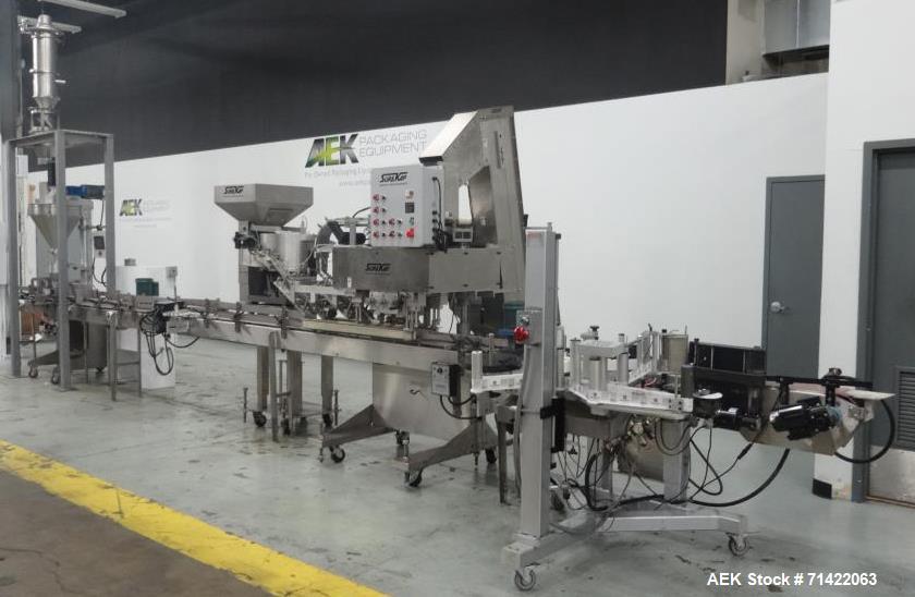 Used- Nalbach Nonpareils/Candy Sprinkle Filler with pneumatic product feeder.