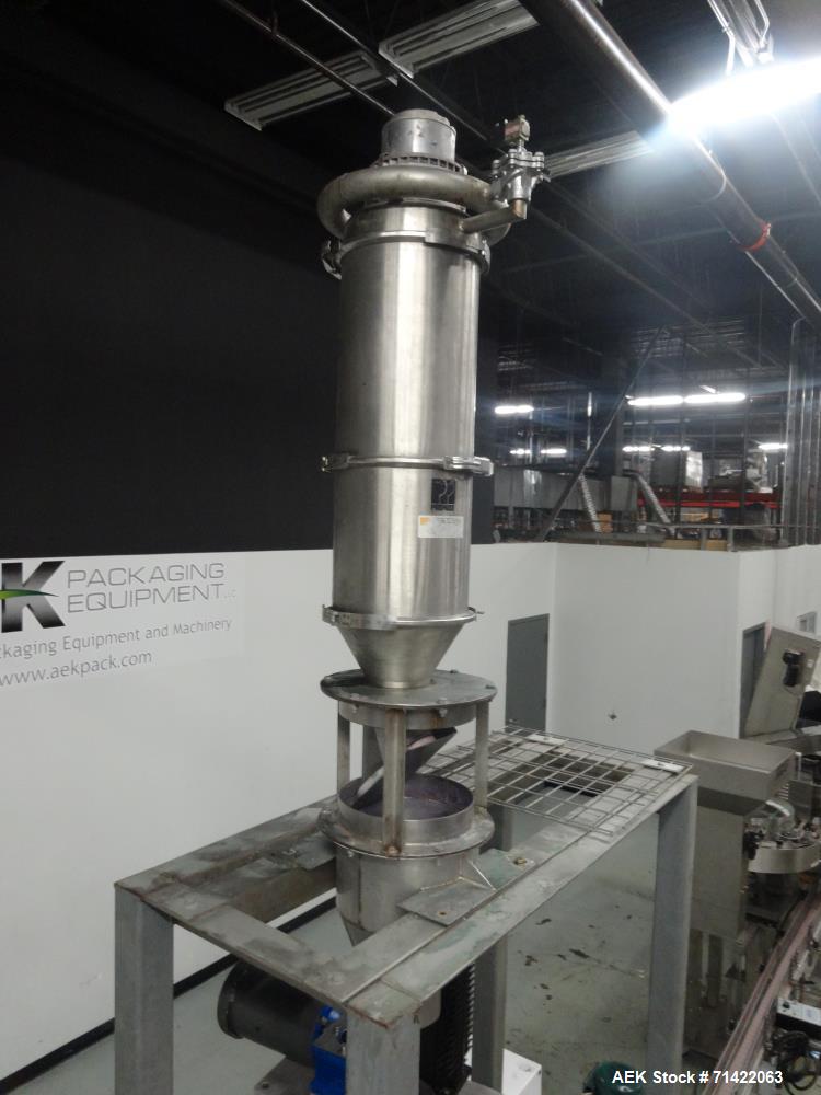 Used- Nalbach Nonpareils/Candy Sprinkle Filler with pneumatic product feeder.