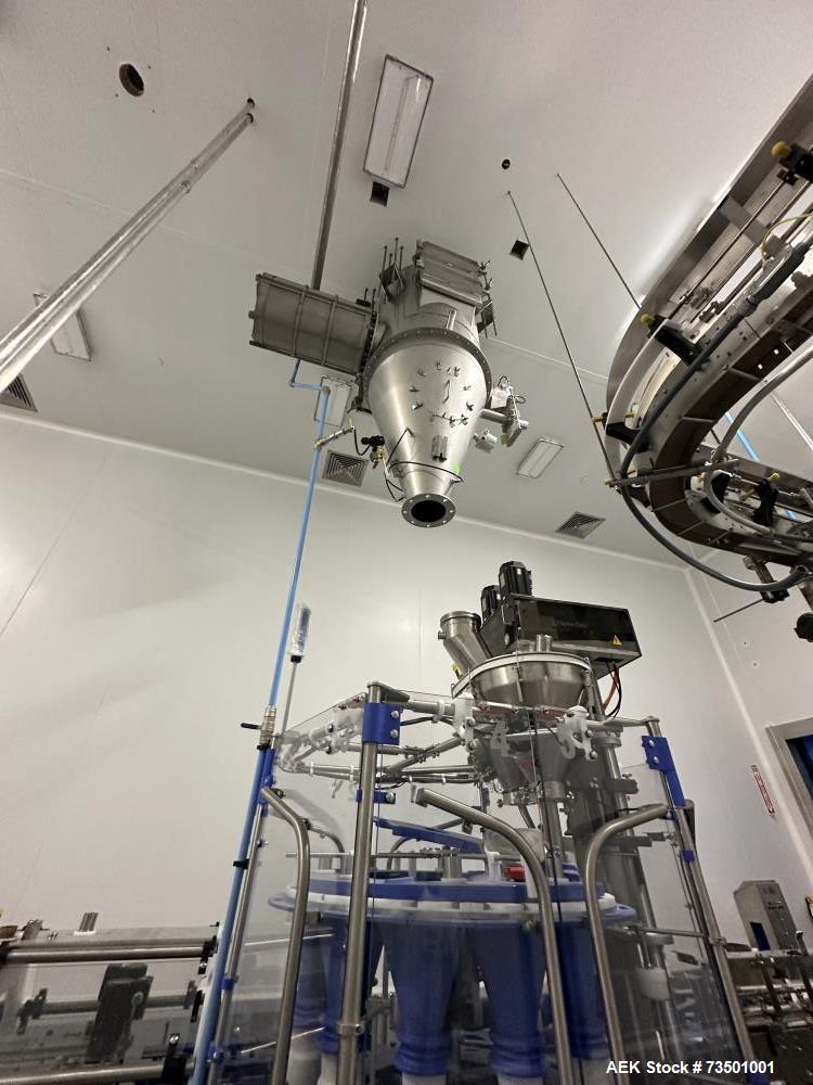 Complete Rotary Powder Filler Line with Labeler, Capper, Case Packer – Never Used