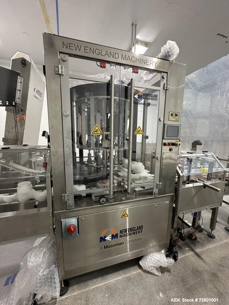 Complete Rotary Powder Filler Line with Labeler, Capper, Case Packer – Never Used