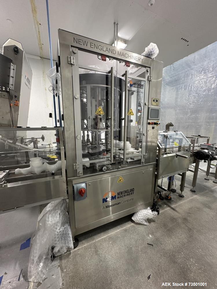 Complete Rotary Powder Filler Line with Labeler, Capper, Case Packer – Never Used