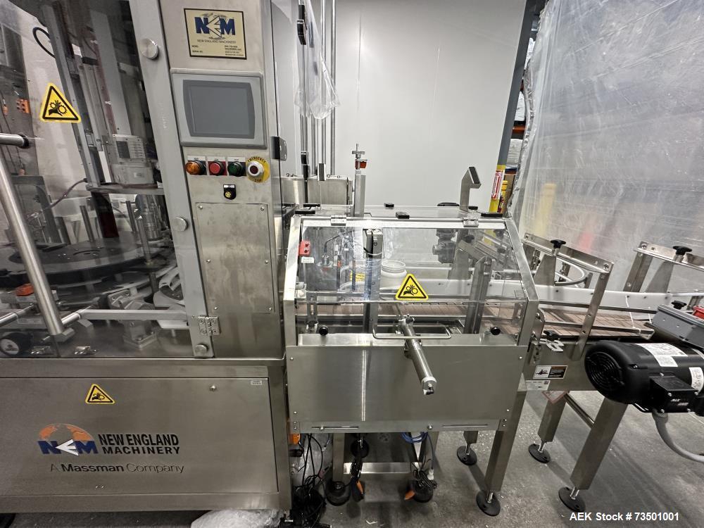 Complete Rotary Powder Filler Line with Labeler, Capper, Case Packer – Never Used