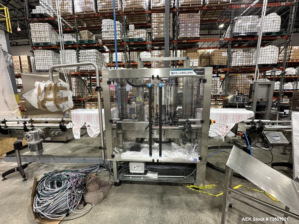 Complete Rotary Powder Filler Line with Labeler, Capper, Case Packer – Never Used