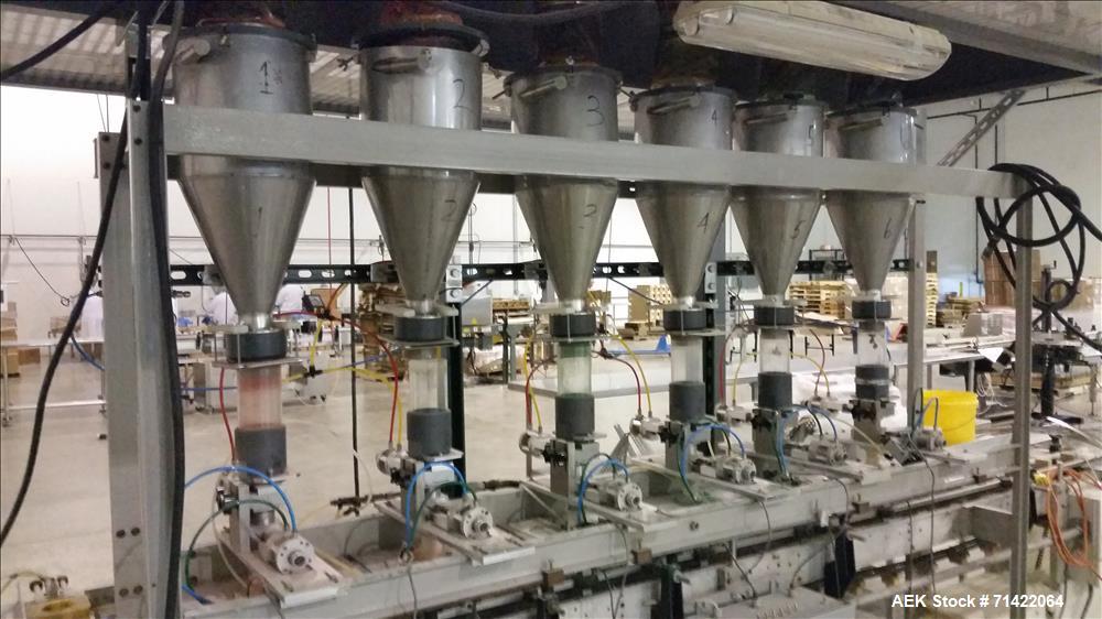 Used Vo-Tech Engineering 6 Cavity Candy Sprinkle Packaging Line