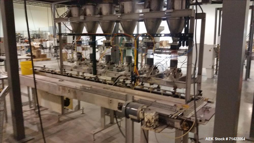 Used Vo-Tech Engineering 6 Cavity Candy Sprinkle Packaging Line