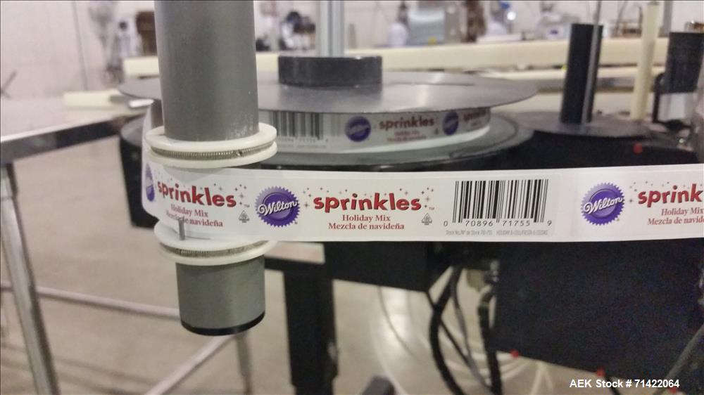 Used Vo-Tech Engineering 6 Cavity Candy Sprinkle Packaging Line