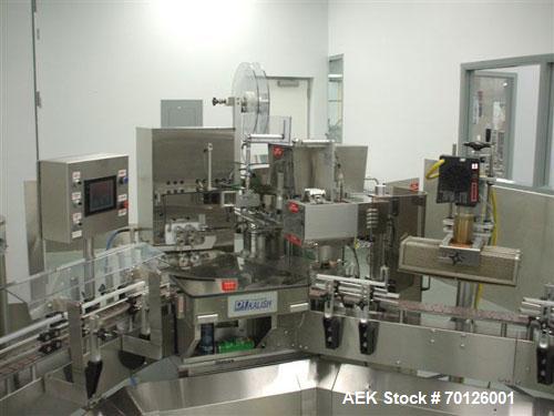 Used- Kalish Monocount Packaging Line, consisting of: Kalish packout conveyor, Checkweigher, Kalish Swiftpack Electronic cou...