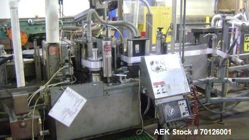 Used Kalish Monocount Packaging Line, consisting of: Kalish packout conveyor, Checkweigher, Kalish Swiftpack Electronic counters (s/n M3137, M2691), a Kalish Labelstar labeler, New England Machinery ...
