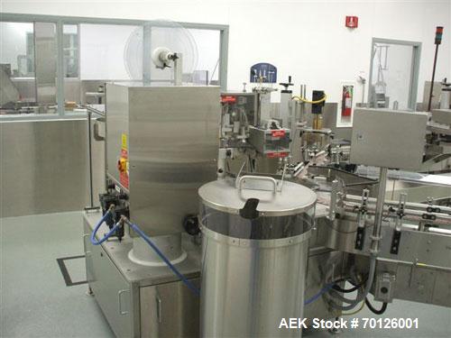 Used Kalish Monocount Packaging Line, consisting of: Kalish packout conveyor, Checkweigher, Kalish Swiftpack Electronic counters (s/n M3137, M2691), a Kalish Labelstar labeler, New England Machinery ...
