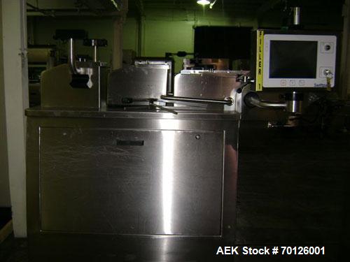 Used Kalish Monocount Packaging Line, consisting of: Kalish packout conveyor, Checkweigher, Kalish Swiftpack Electronic counters (s/n M3137, M2691), a Kalish Labelstar labeler, New England Machinery ...