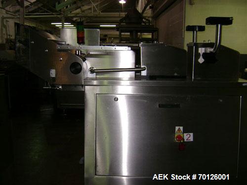 Used Kalish Monocount Packaging Line, consisting of: Kalish packout conveyor, Checkweigher, Kalish Swiftpack Electronic counters (s/n M3137, M2691), a Kalish Labelstar labeler, New England Machinery ...